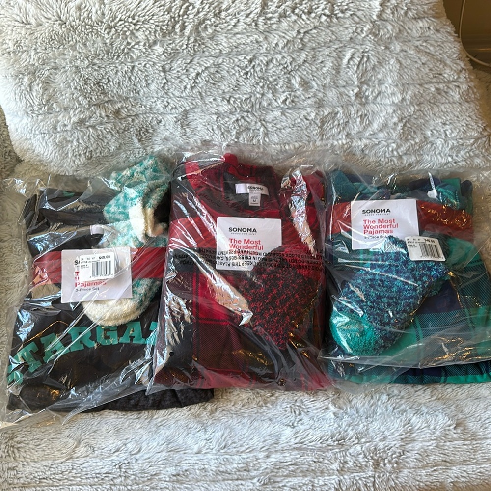 Brand new cozy pajama sets